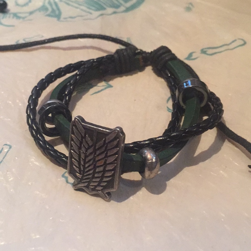 Attack on Titan Punk Anime Bracelet